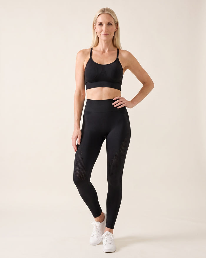 Sett med høyt liv-leggings