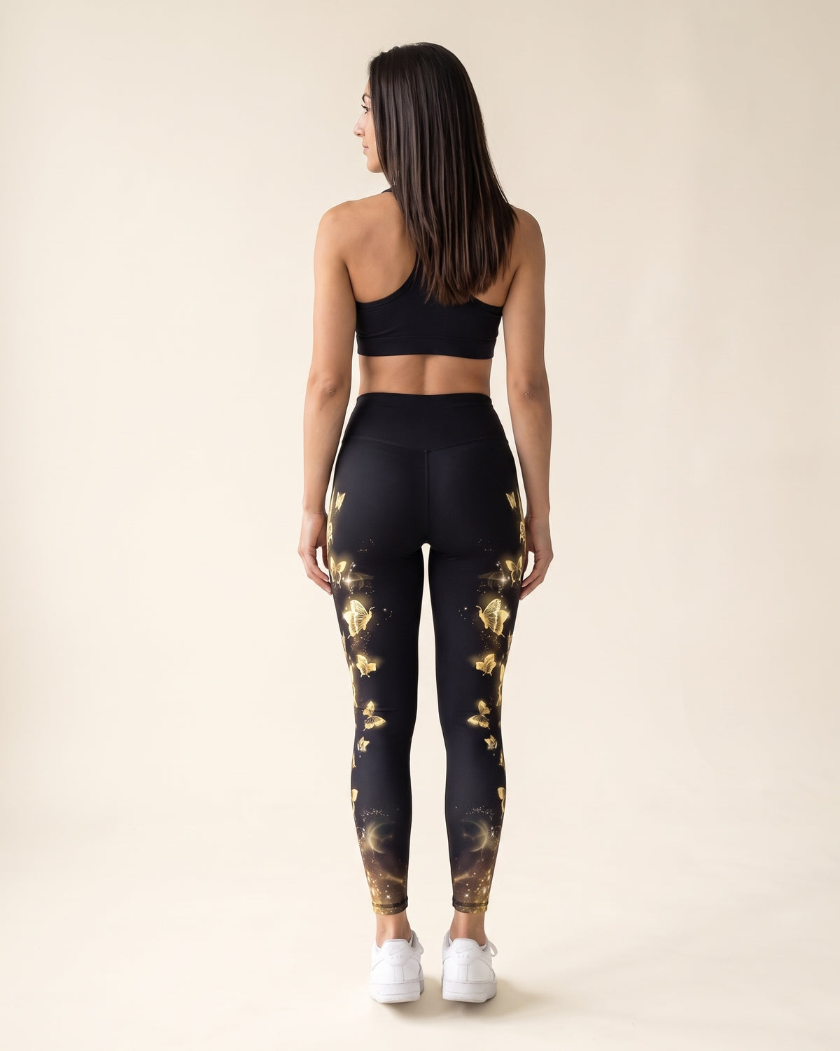 Butterfly Leggings - White - Back