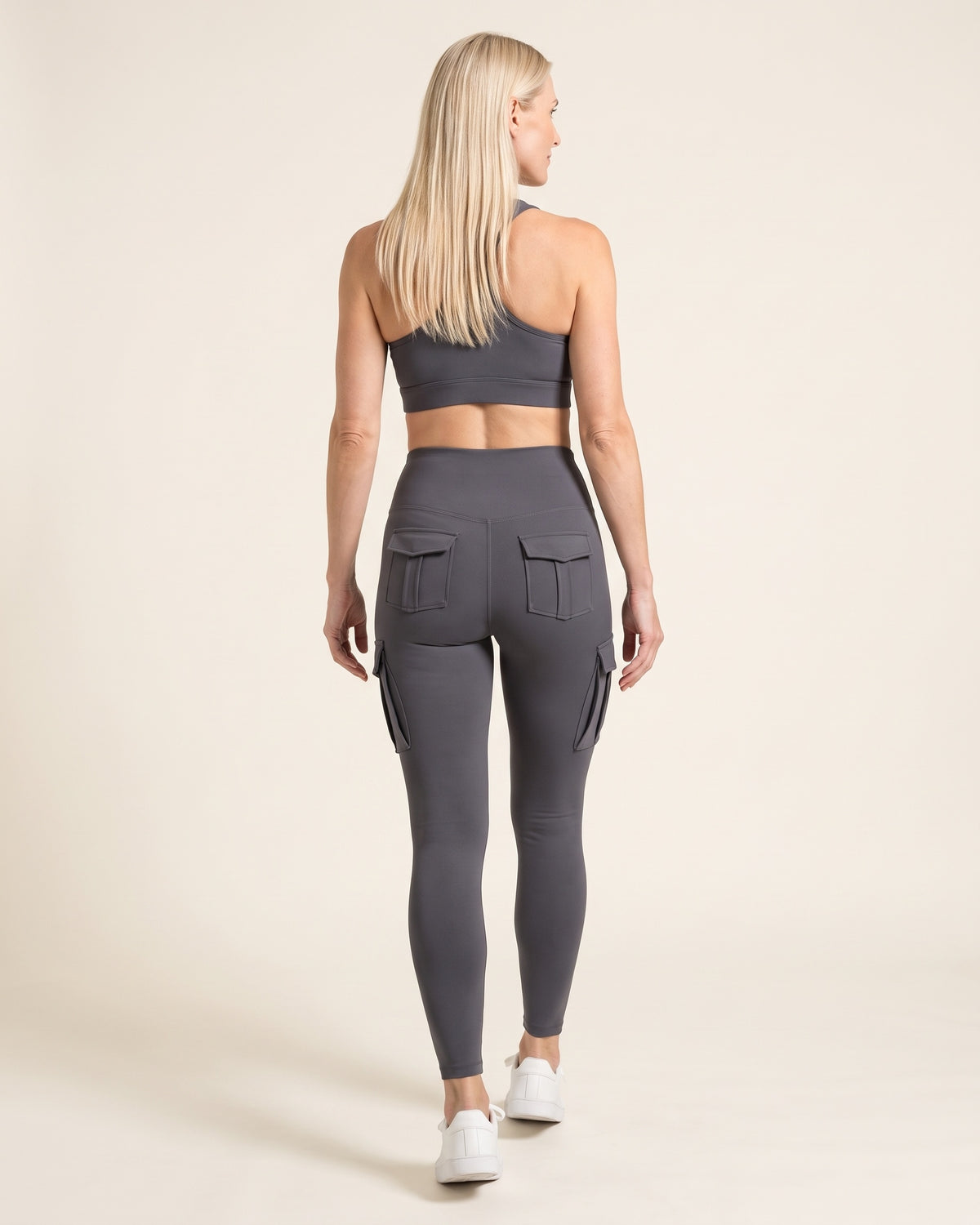 Cargo Leggings - grey - Back