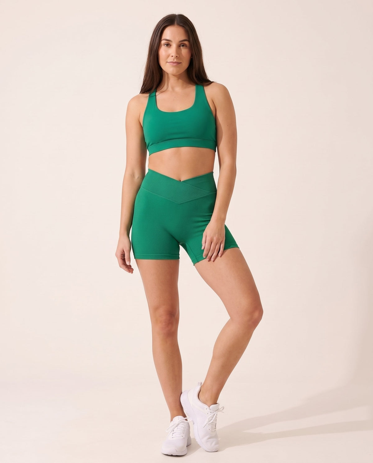 Crossover Gym Shorts - Green - Front