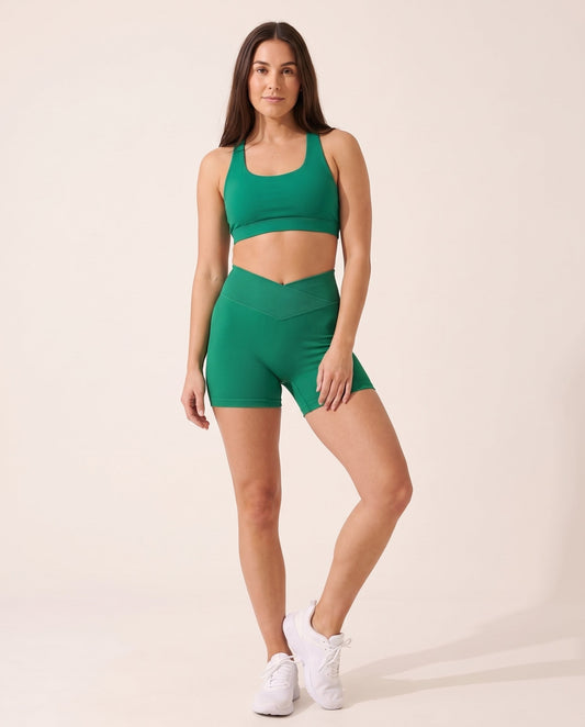 Crossover Gym Shorts - Green - Front