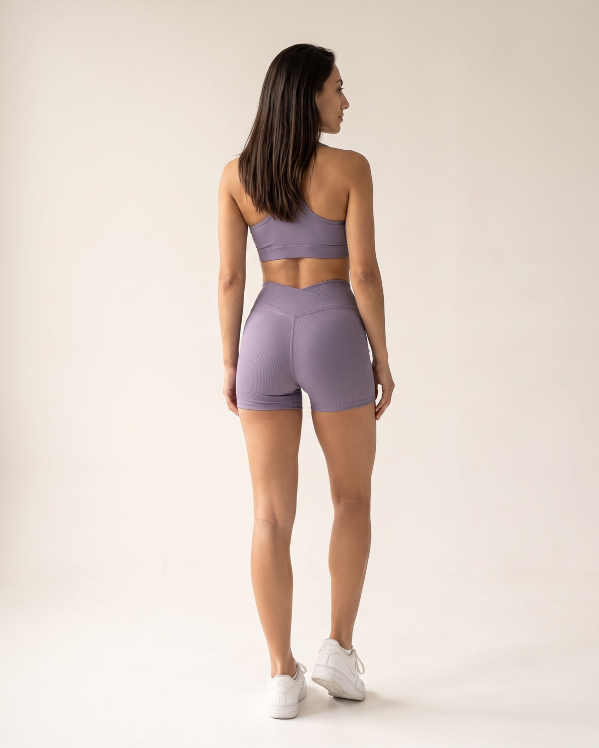 Crossover Gym Shorts - Light Purple - Back