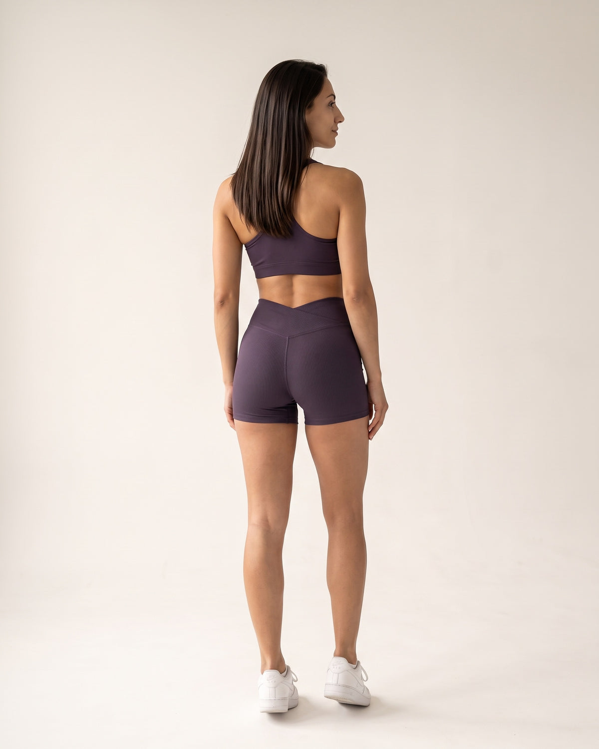 Crossover Gym Shorts - Purple - Back