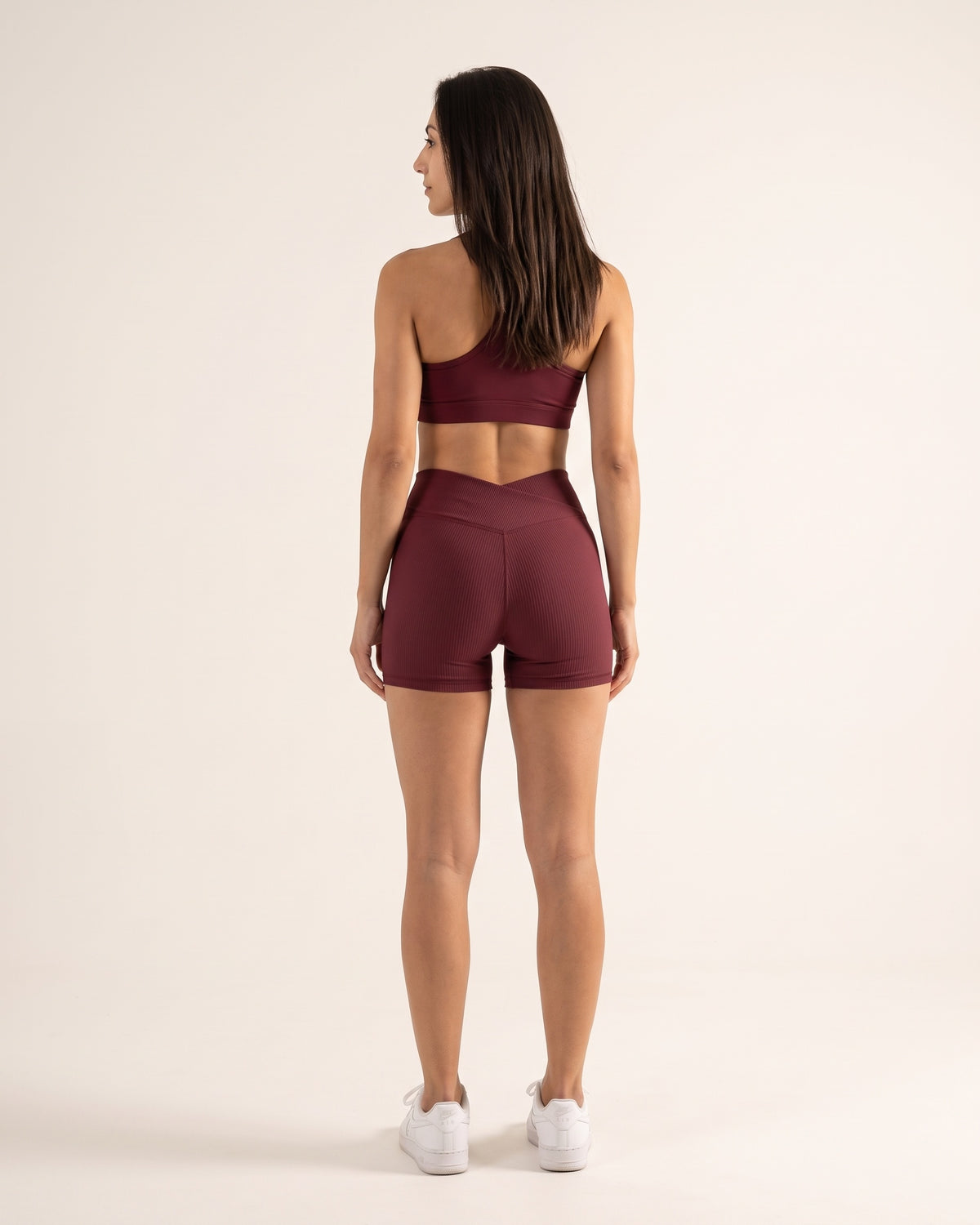 Crossover Gym Shorts - Red - Back