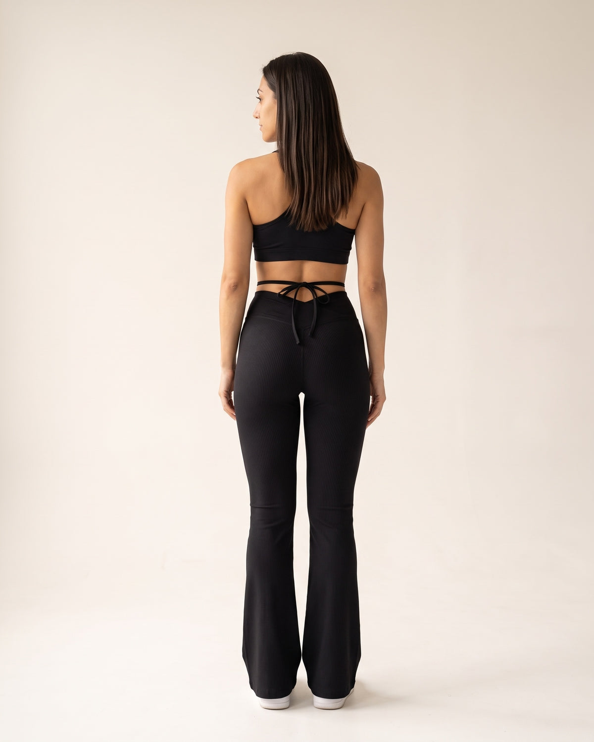Flare Dance Pants - Black - Back
