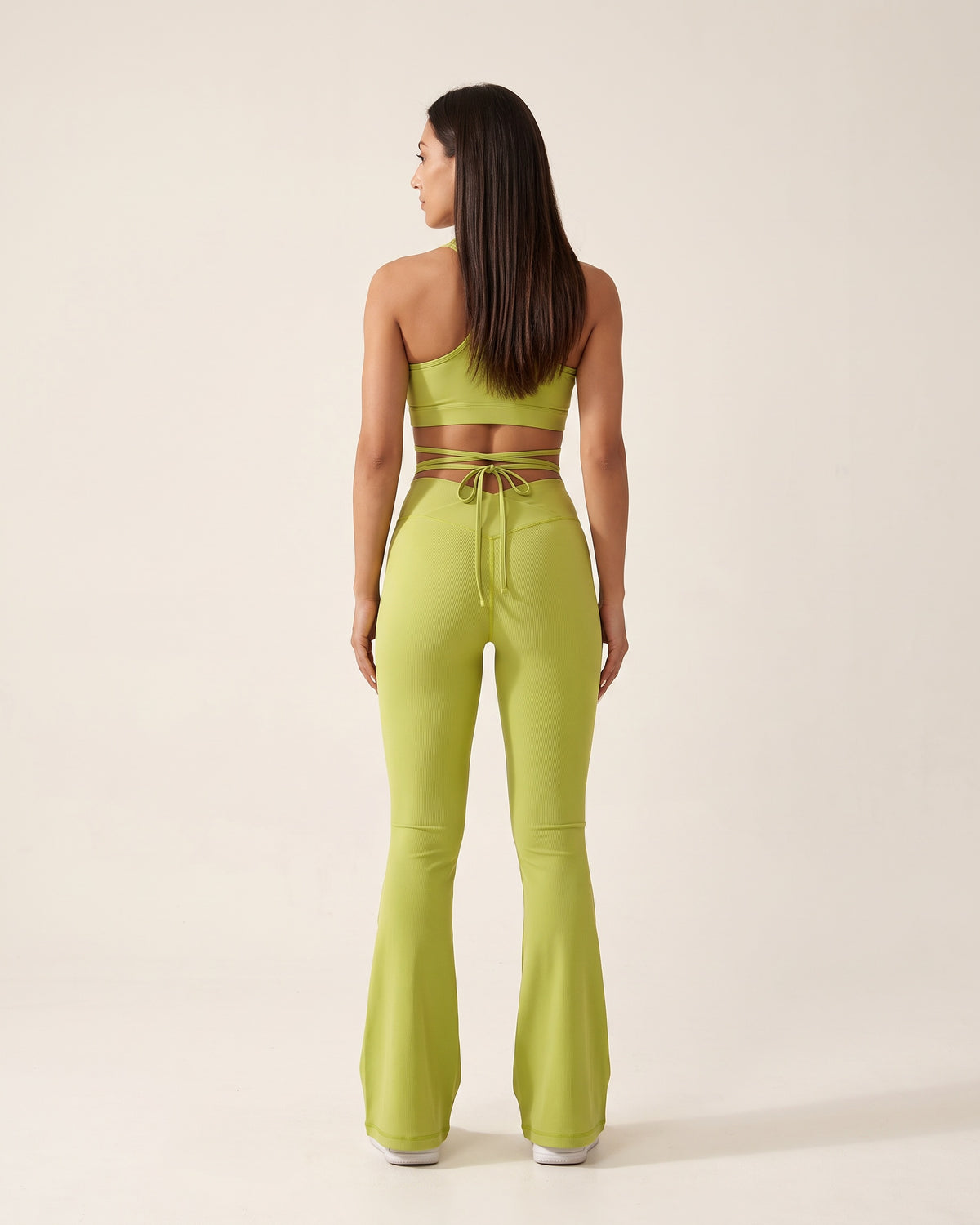 Flare Dance Pants - Green - Back