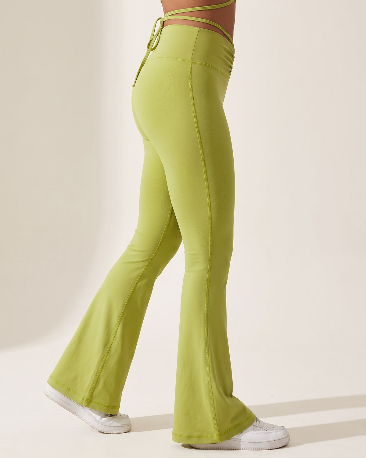 Flare Dance Pants - Green - Side Profile