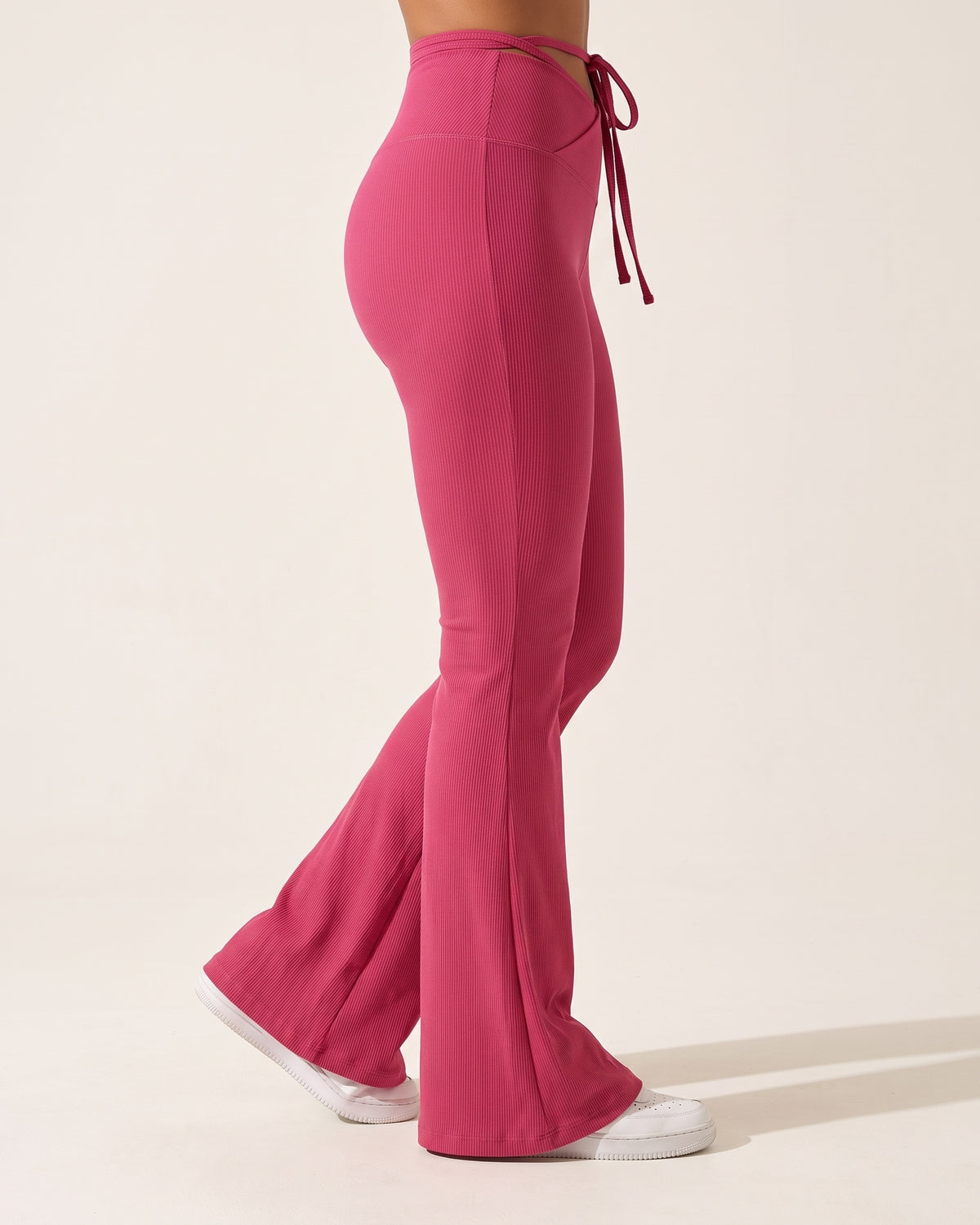 Flare Dance Pants - Pink - Side Profile