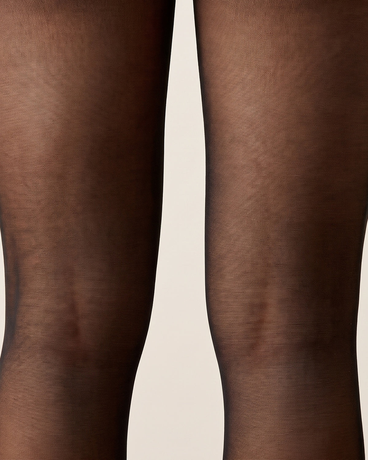 Fleece-Lined Tights - Black Sheer Footed - Glute Close-Up