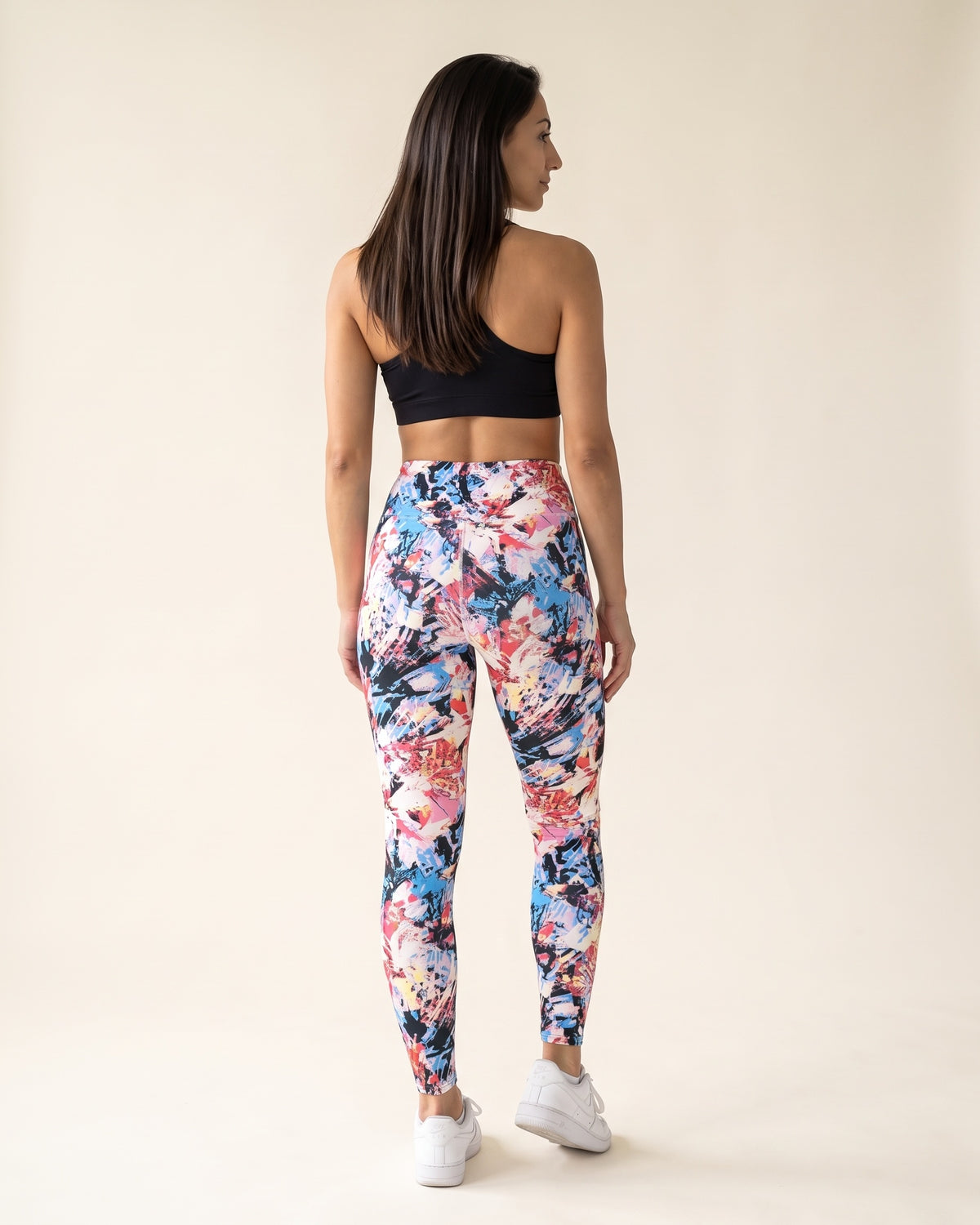 Floral Leggings - Tie-Dye Floral - Back