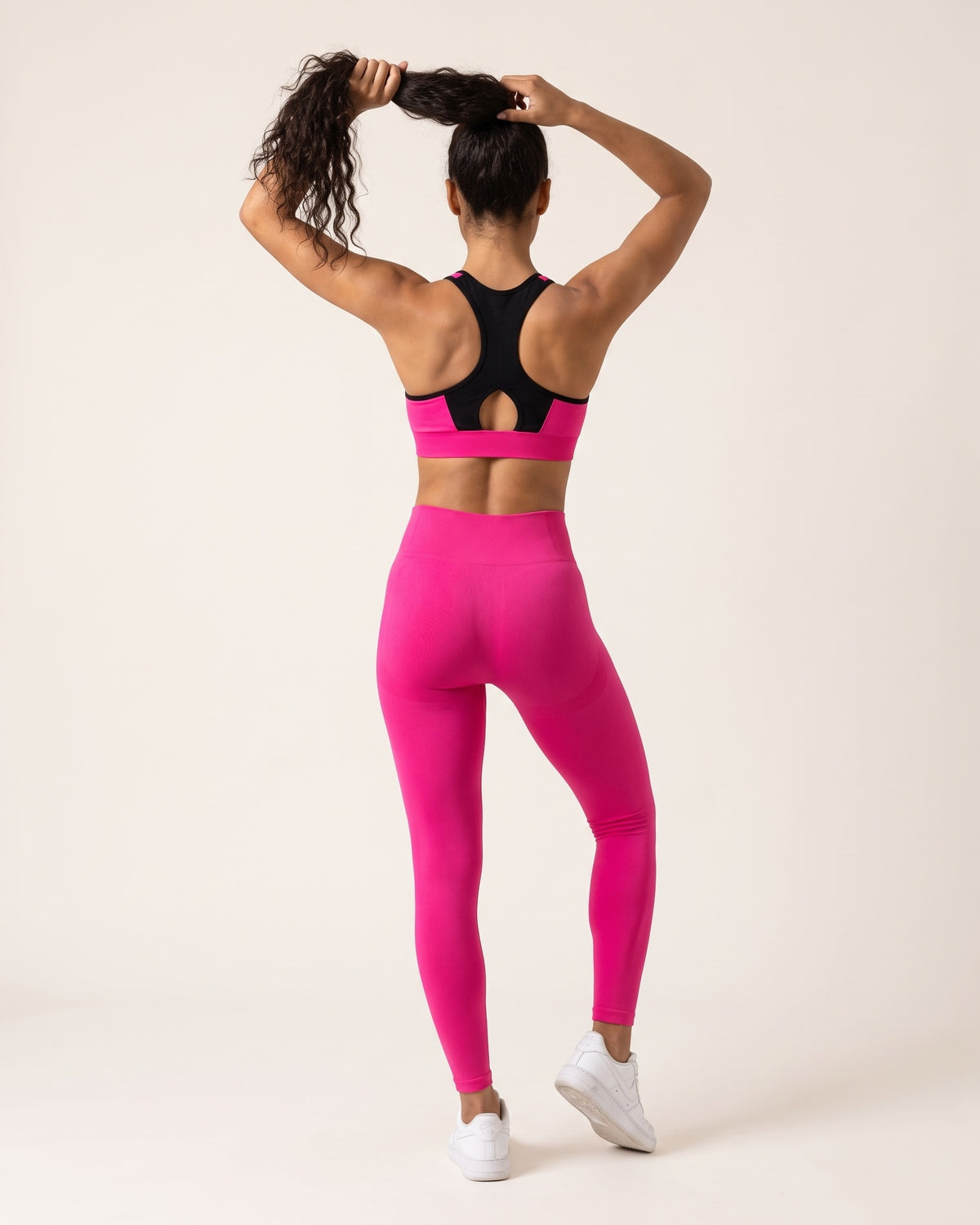 High-Impact Sports Bra - Pink - Back