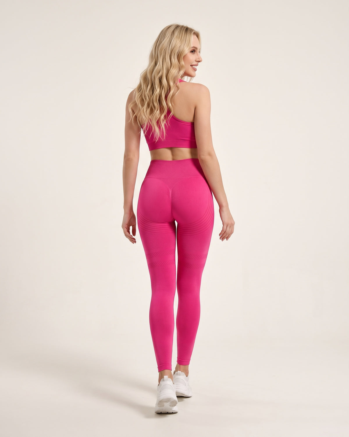 Lifting Leggings - Rose Red - Back
