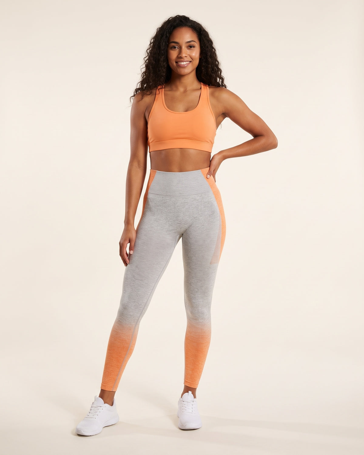 Ombre Leggings - Orange - Front