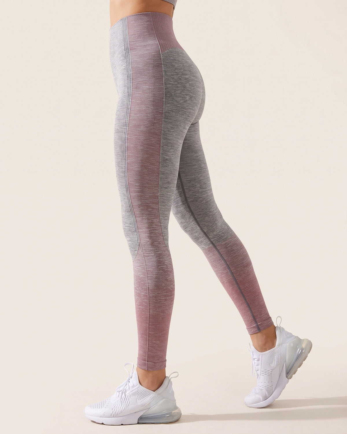 Ombre Leggings - Purple - Side Profile