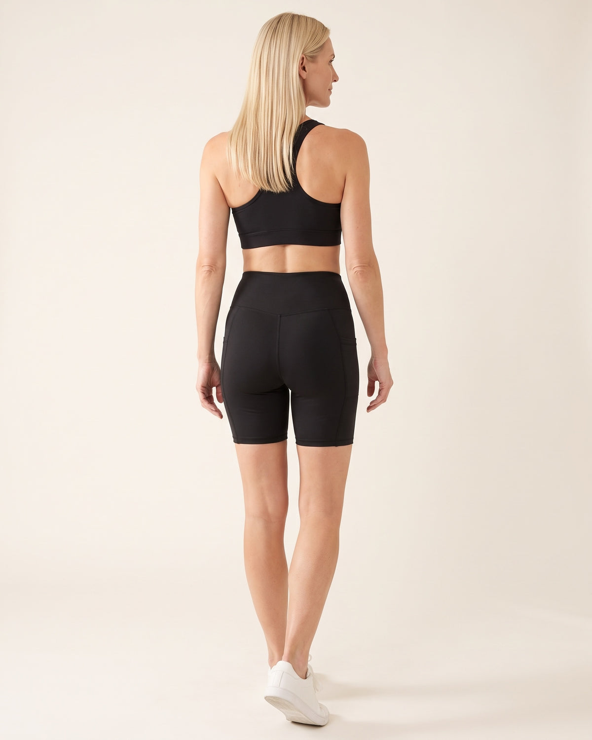 Pocket Biker Shorts - Black - Back
