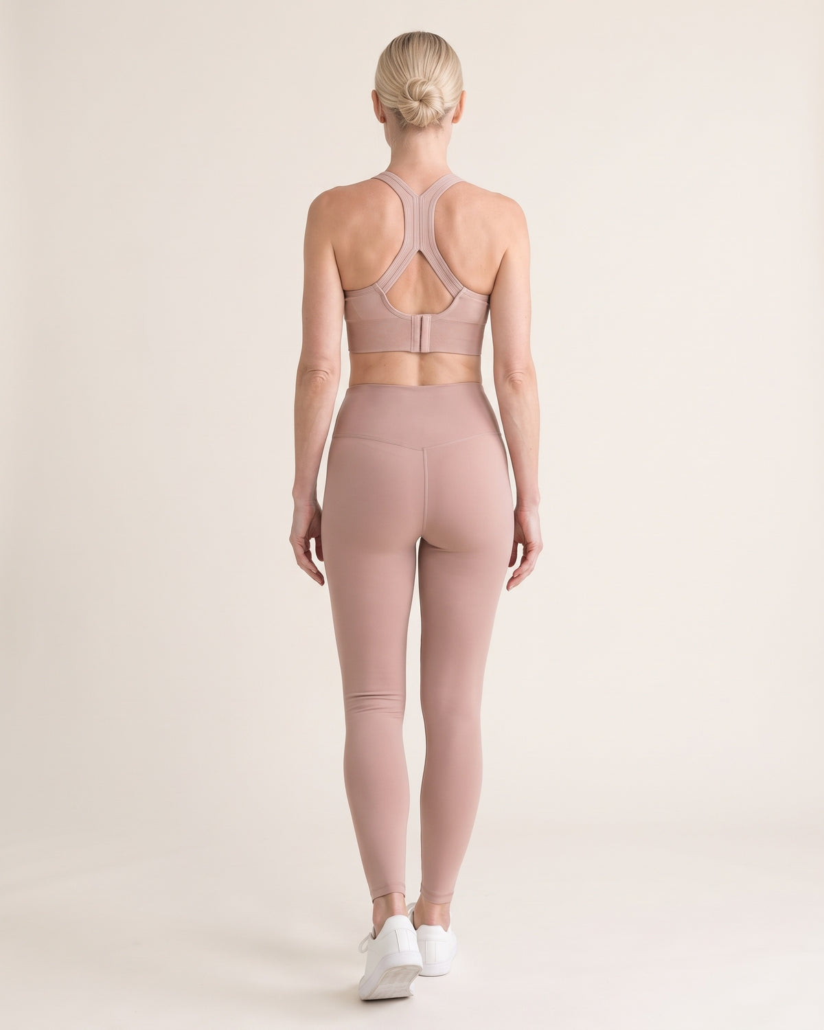 Racerback Sports Bra - Pink - Back
