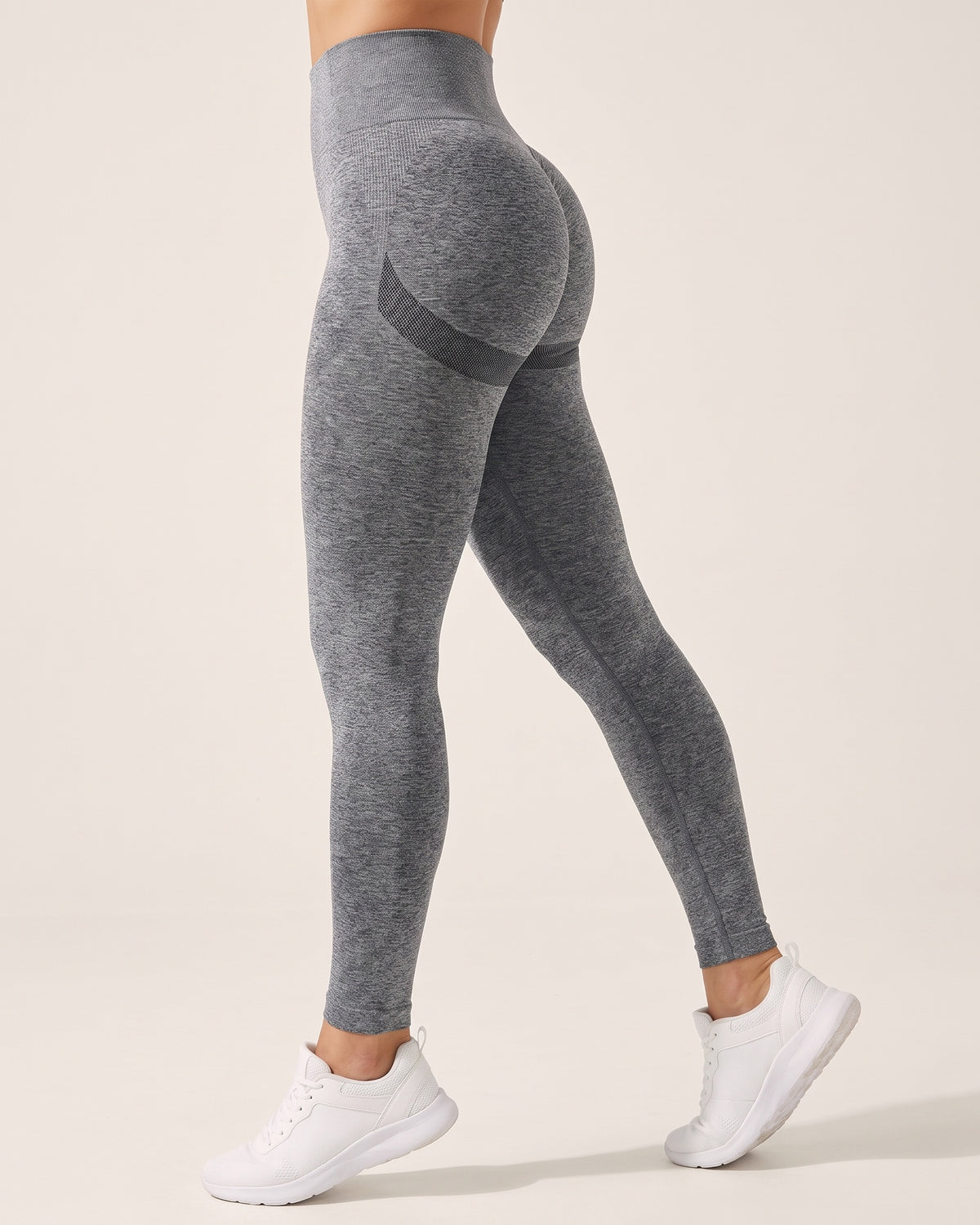Scrunch Bum Leggings - Dark Grey - Side Profile