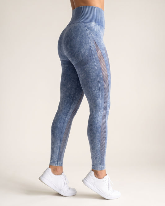 Sculpting Leggings - blue - Side Profile