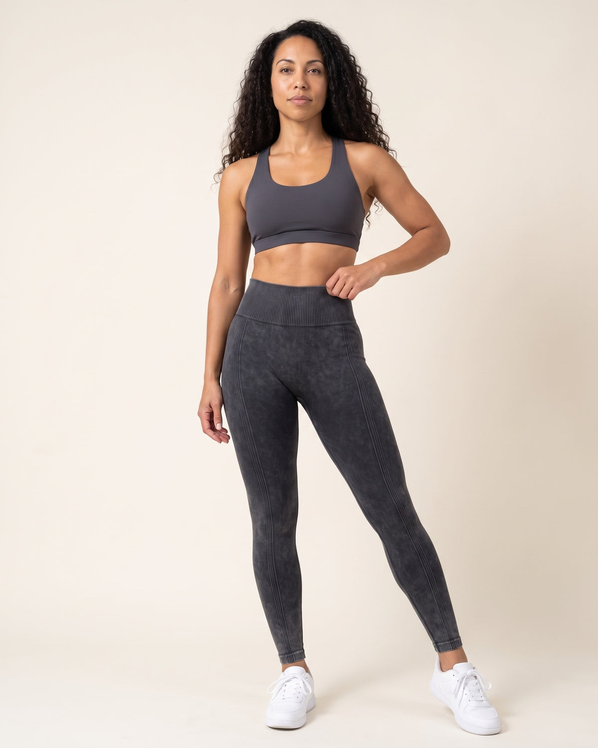 Sculpting Leggings - grey - Front