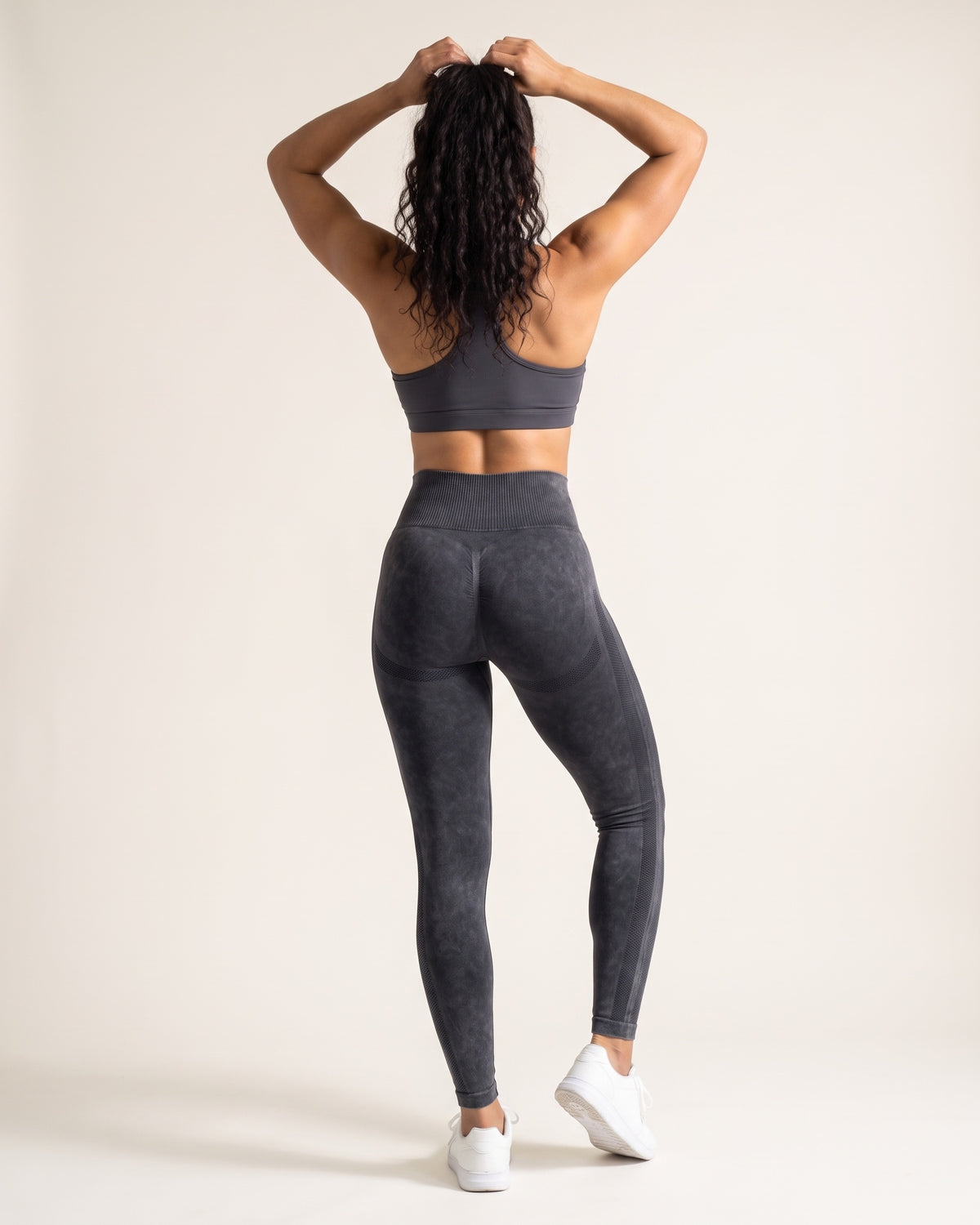 Sculpting Leggings - grey - Back