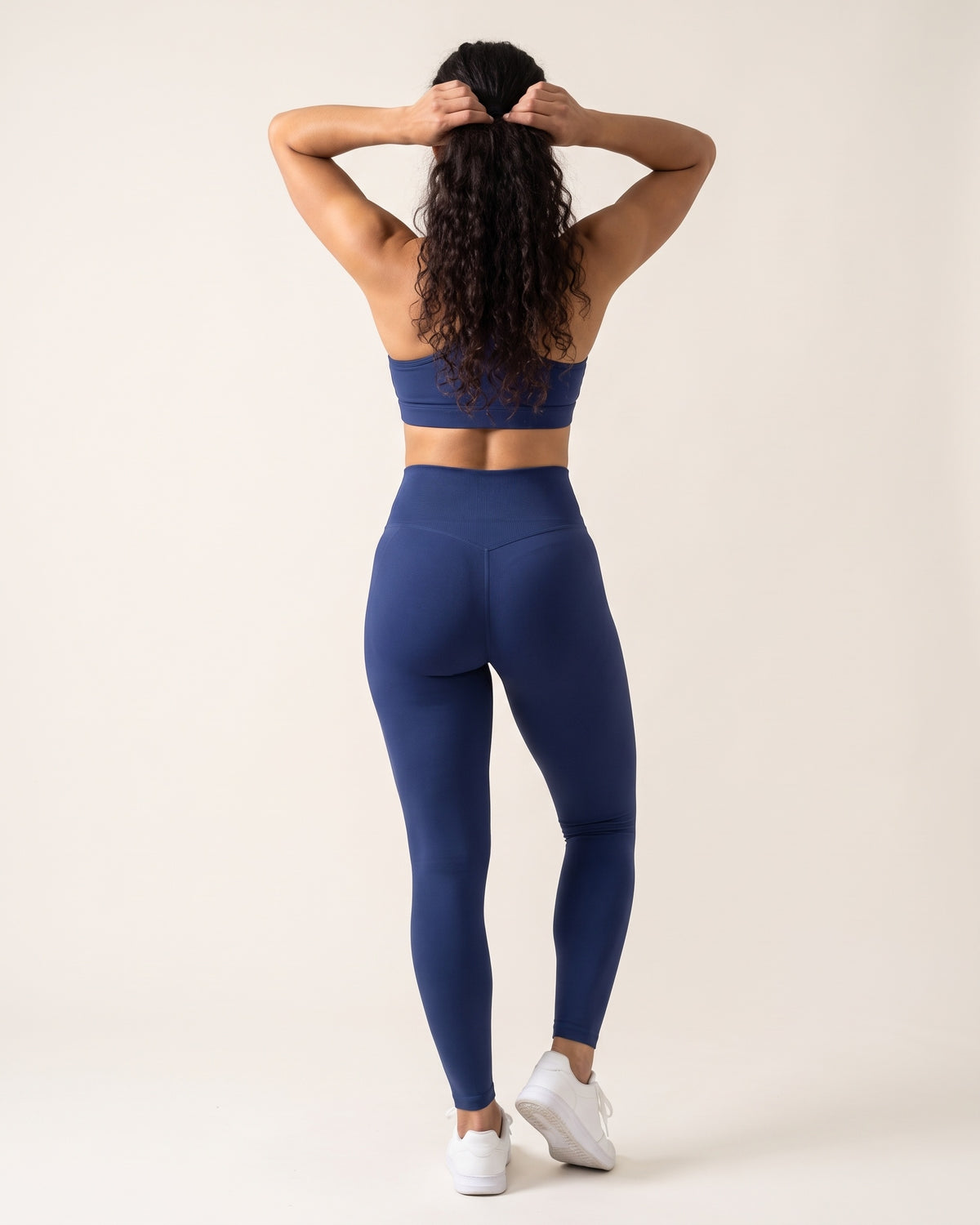 Seamless Leggings - Navy Blue - Back