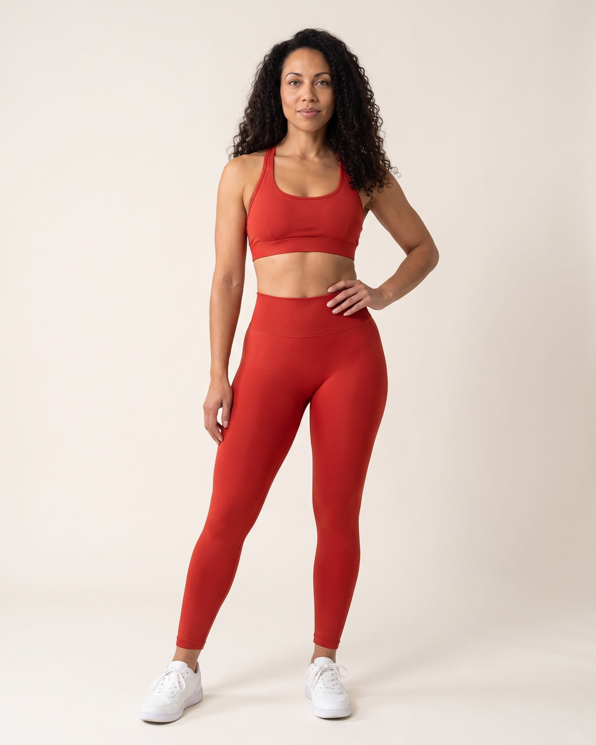 Seamless Leggings - Red - Front