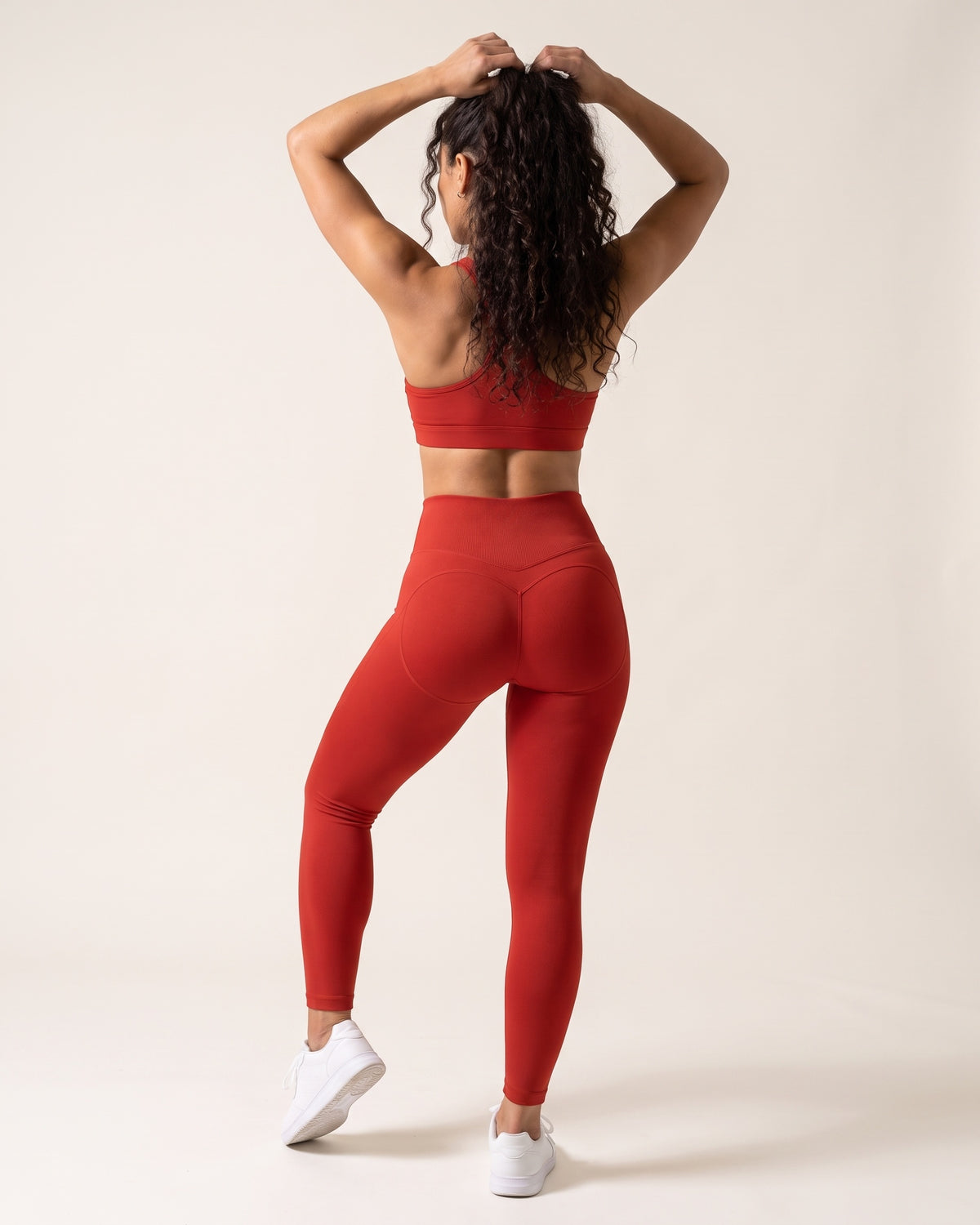 Seamless Leggings - Red - Back