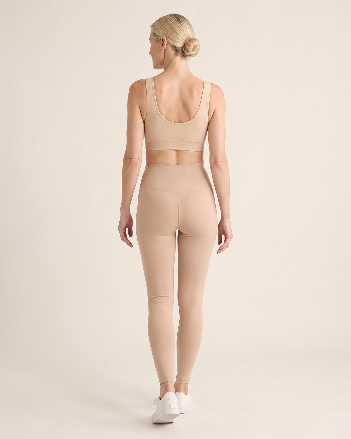 Seamless Yoga Bra - Flesh Colored - Back