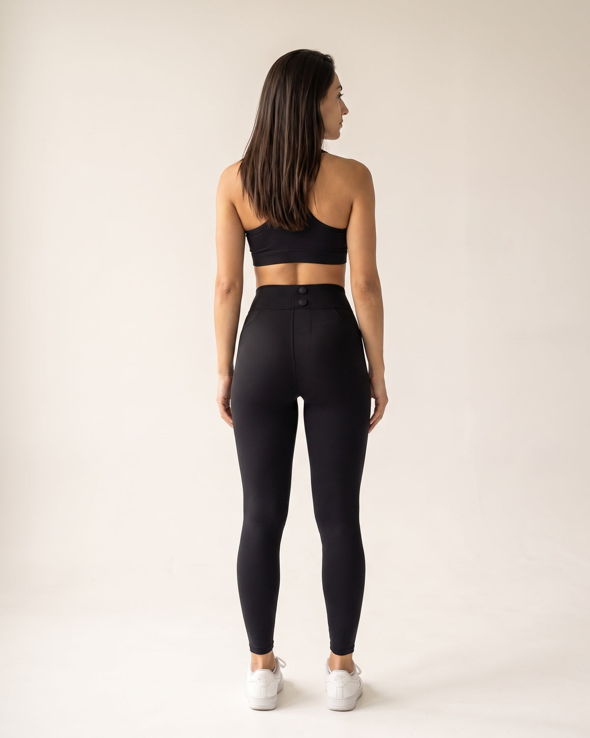 Shark Leggings - Black Standard - Back