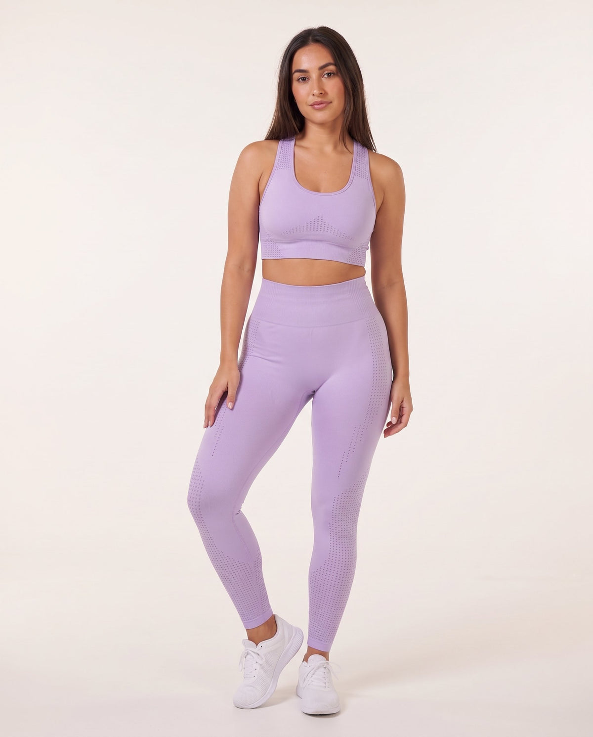 Strappy Yoga Set - Purple - Front